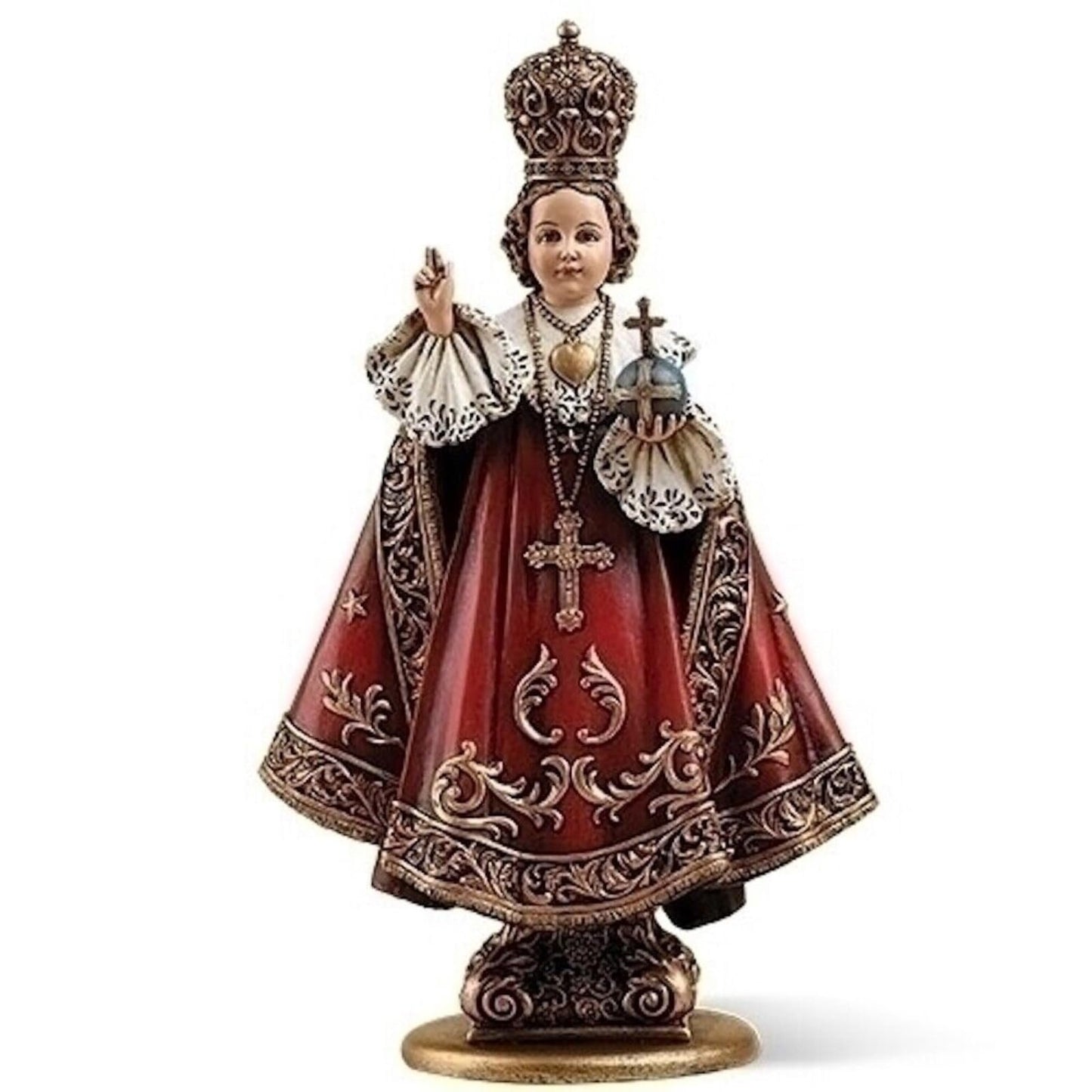 Joseph's Studio by Roman Inc., Renaissance Collection, 6" H Infant of Prague Figure, Religious Figure, Religious Décor, Catholic Gifts, Resin (6.25"x2.5"x 2")