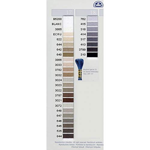 DMC 117-819 6 Strand Embroidery Cotton Floss, Light Baby Pink, 8.7-Yard