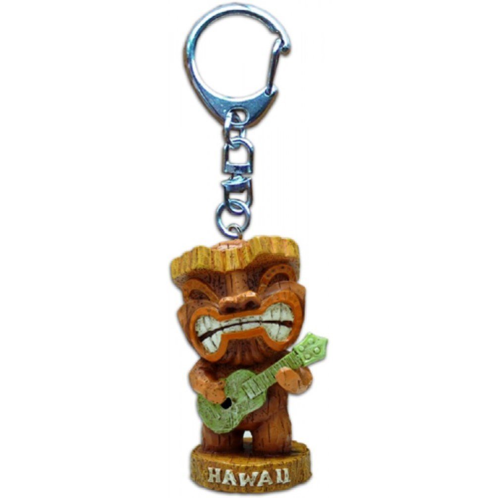 Tiki Menehune Mele Keychain 2"