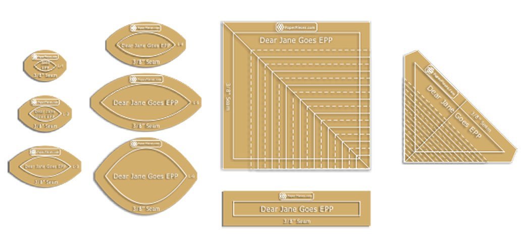 Dear Jane 9 Piece Template Set