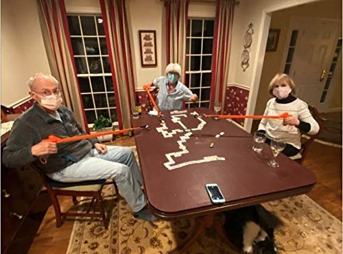 ArcMate Orange-U-Tongs PRO Grade Litter Pick up Tool, Elastic Lanyard, Suction Cup Reacher Grabber for Indoor or Outdoor Use, 33" Reach, 5lb. Pick Up Capacity, Orange, 36", 6 Pack (7702-6)