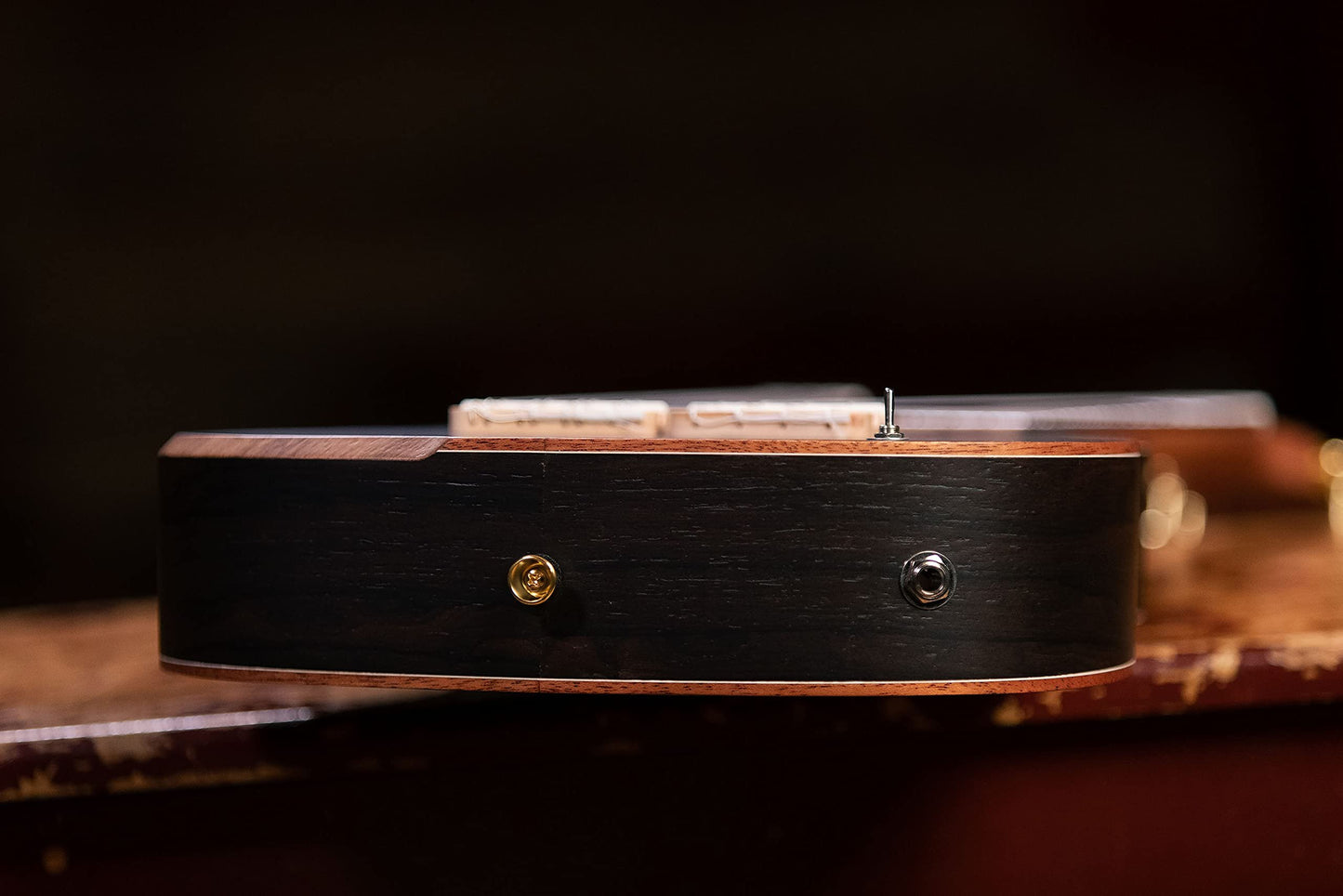 Ortega Guitars Custom Built Series Double Neck 4 & 8 String Tenor Acoustic-Electric Ukulele w/Bag, Right (Hydra-ZS)