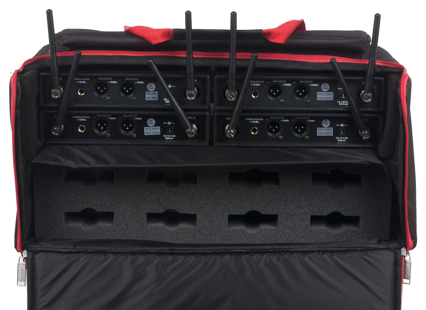 VOCOPRO UDH-CHOIR-8-MIB Eight Channel Wireless Handheld Microphone System In A Bag