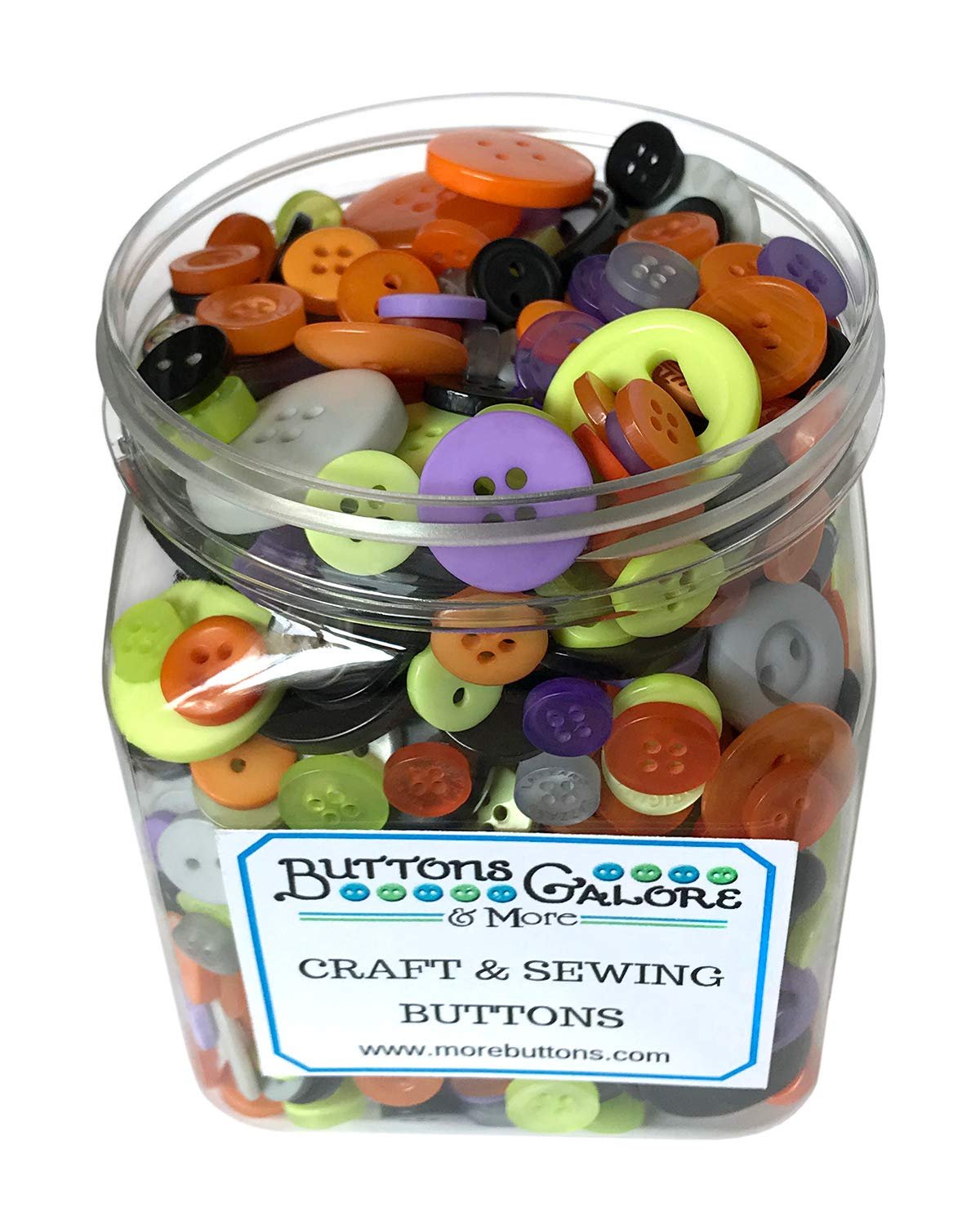 Buttons Galore Halloween Cookie Jar Buttons, Multicolor