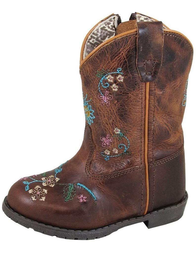 Smoky Mountain Western Boots Girls Florence Zip Up Brown 3831T