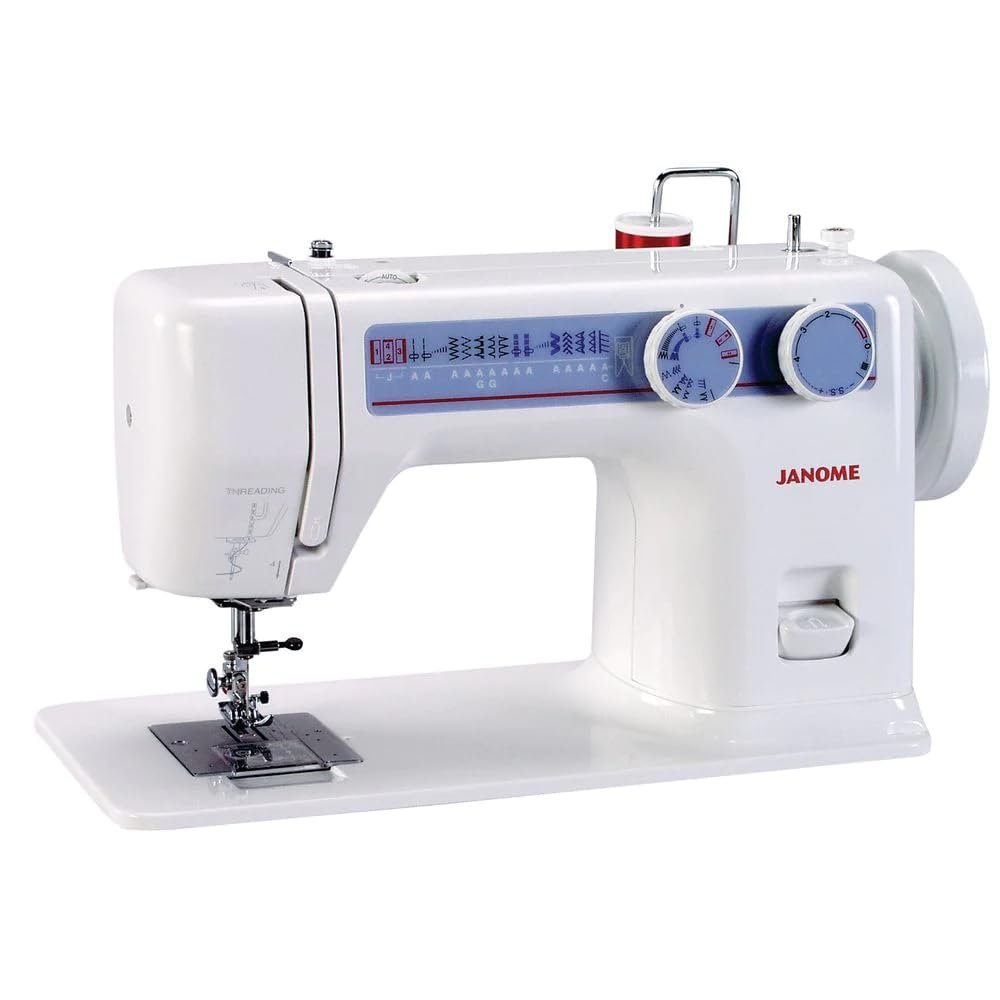 Janome 712T Treadle Powered Sewing Machine with 10 Stitches, 1 Four-Step Buttonhole and Push-Pull Bobbin Winder