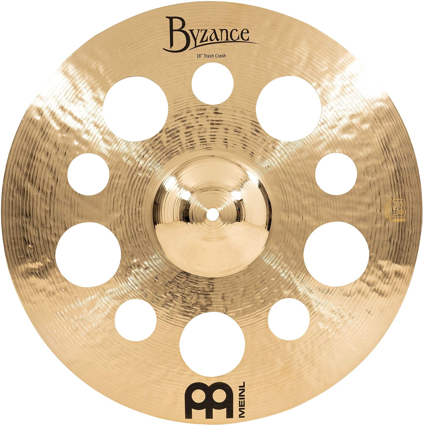 Meinl Cymbals Byzance 18" Brilliant Trash Crash — Made in Turkey — Hand Hammered B20 Bronze, 2-Year Warranty (B18TRC-B)