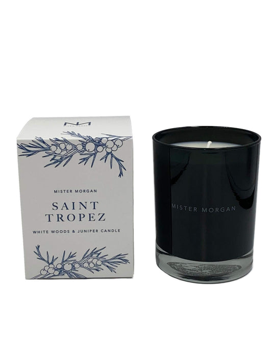 Mister Morgan Saint Tropez, White Woods and Juniper Candle, 11 Ounces