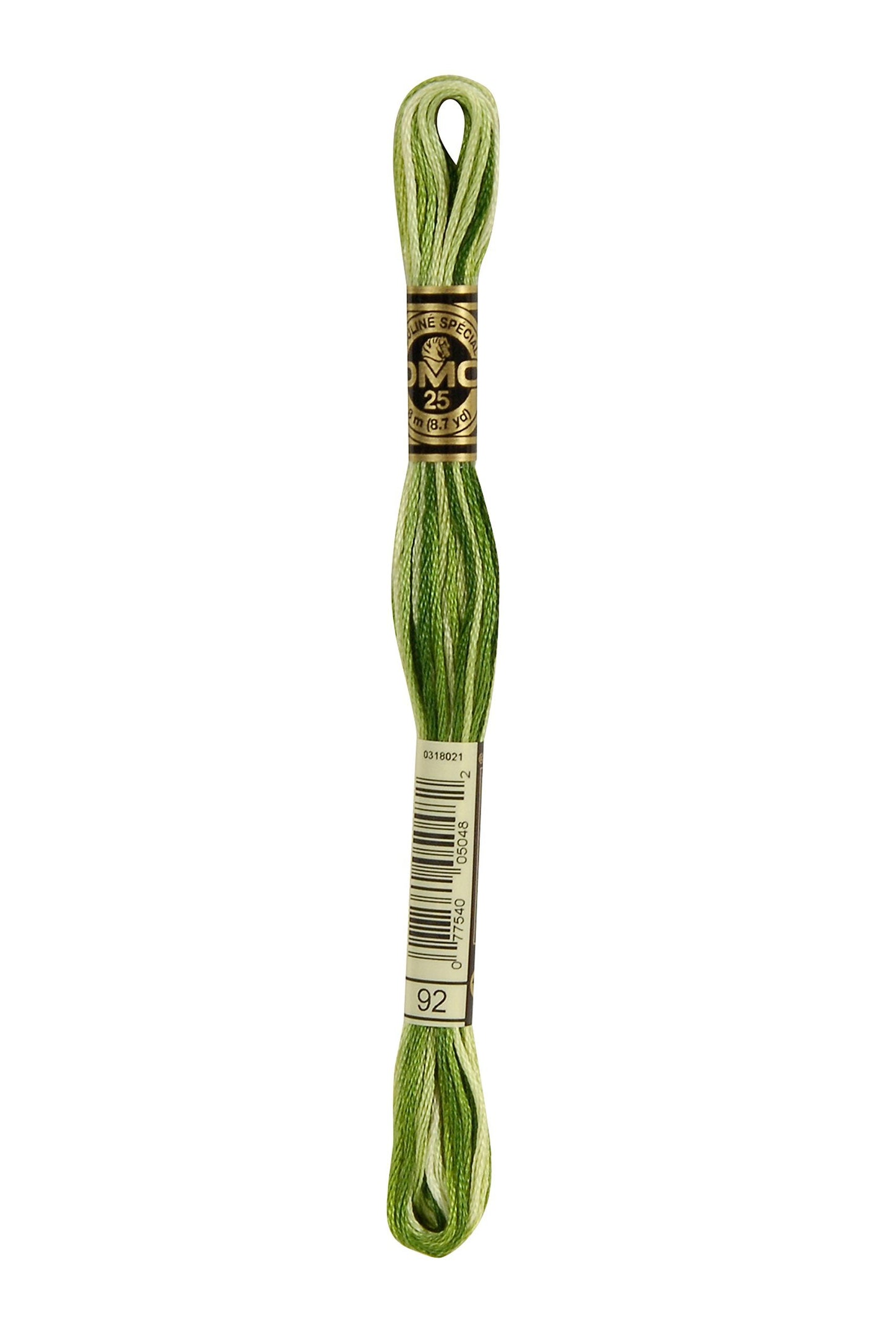 DMC Thread 6-Strand Embroidery Cotton 8.7 Yards Variegated Avocado 117-92 (12-Pack)