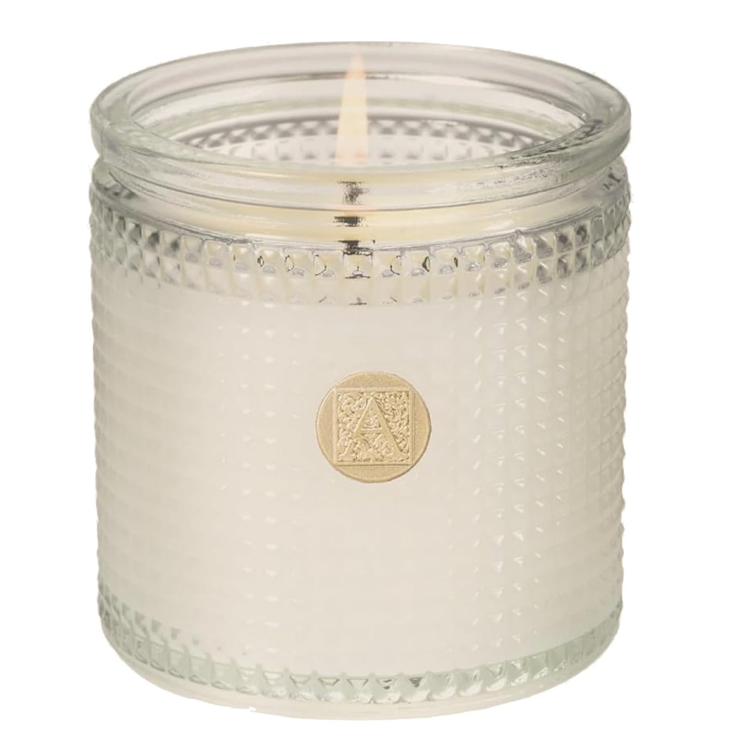 Sunkissed Sandalwood Aromatique Textured Glass 6 oz Scented Jar Candle