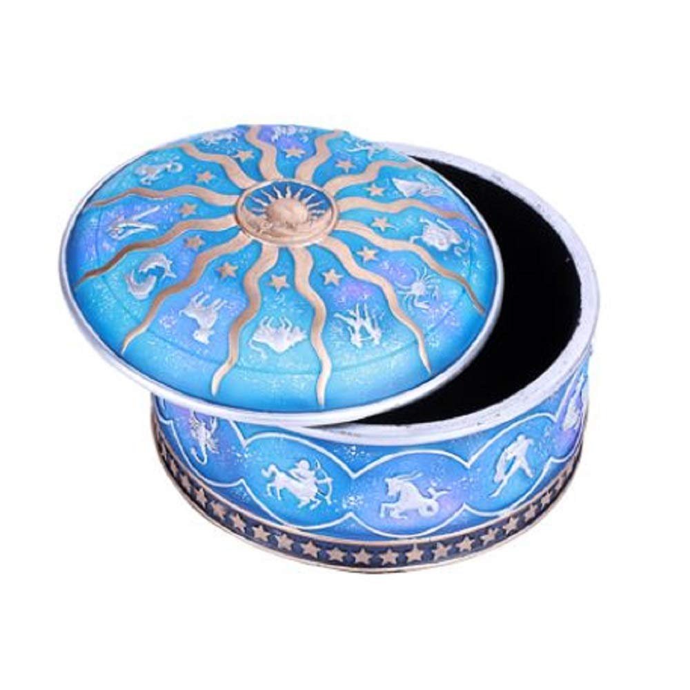 Pacific Trading Zodiac Jewelry Trinket Box Container New