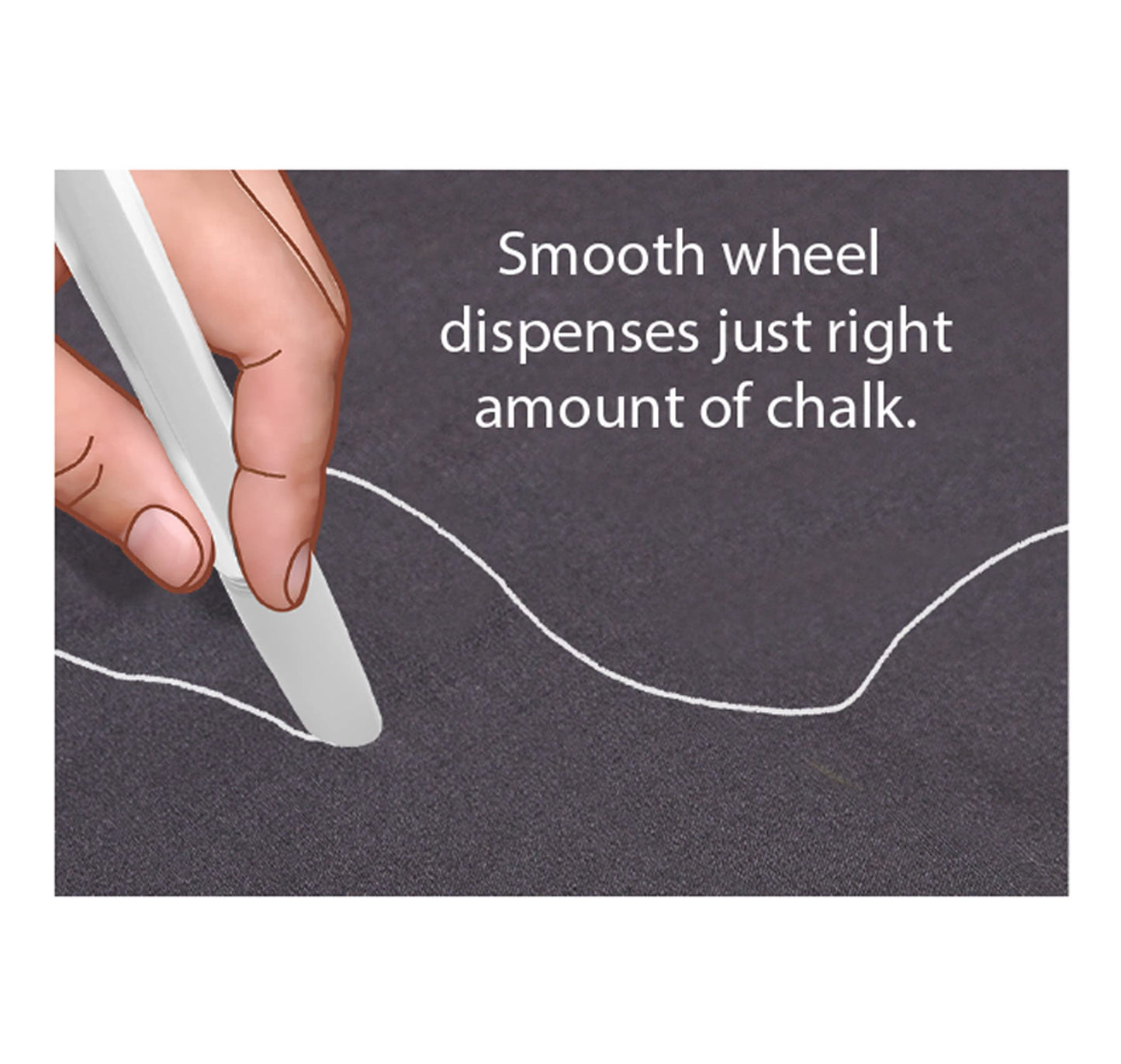 Taylor Seville Magic Chalk Liner with Brush Eraser-White