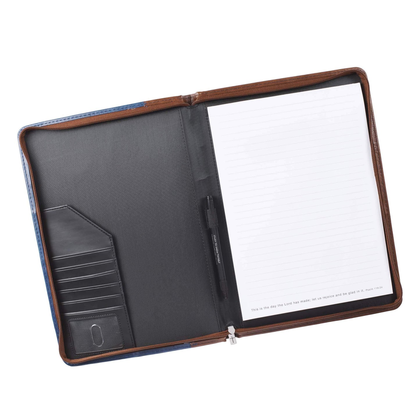 Zippered Padfolio/Portfolio Folder Notepad