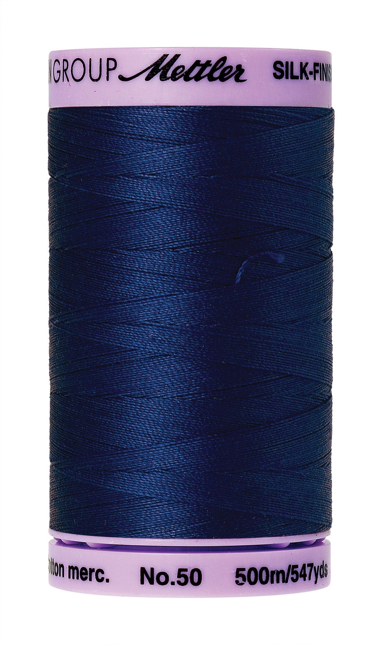 Mettler 9104.1304 Silk Finish Cotton Thread 50wt 547yd-Imperial, 547 yd/500m, Imperial Blue