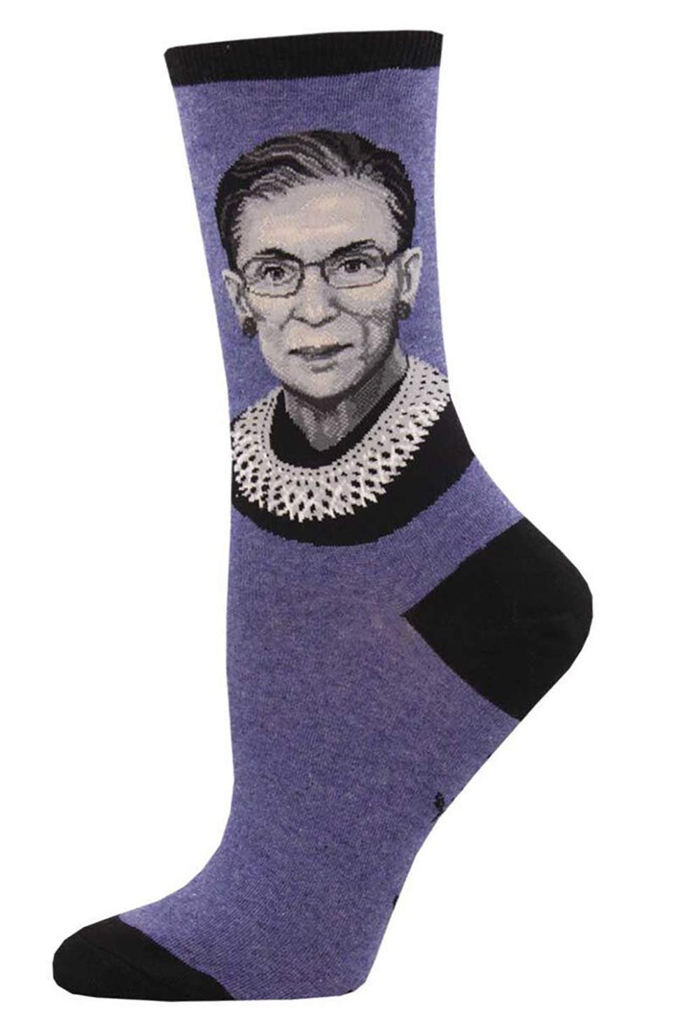 Socksmith Women's Ruth Bader Ginsburg Portrait Crew Socks