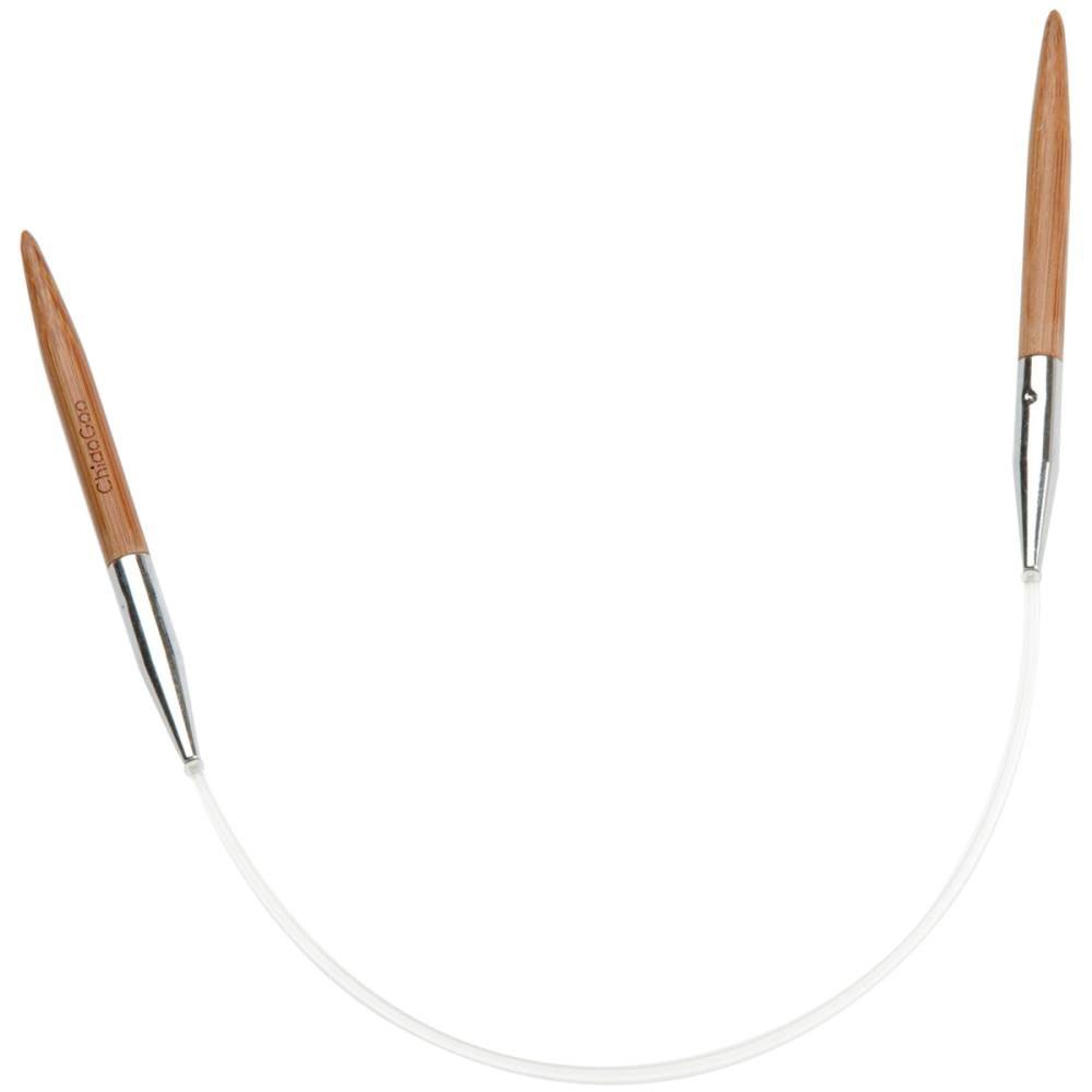 ChiaoGoo Circular 9 inch (23cm) Bamboo Dark Patina Knitting Needle Size US 3 (3.25mm) 2009-3