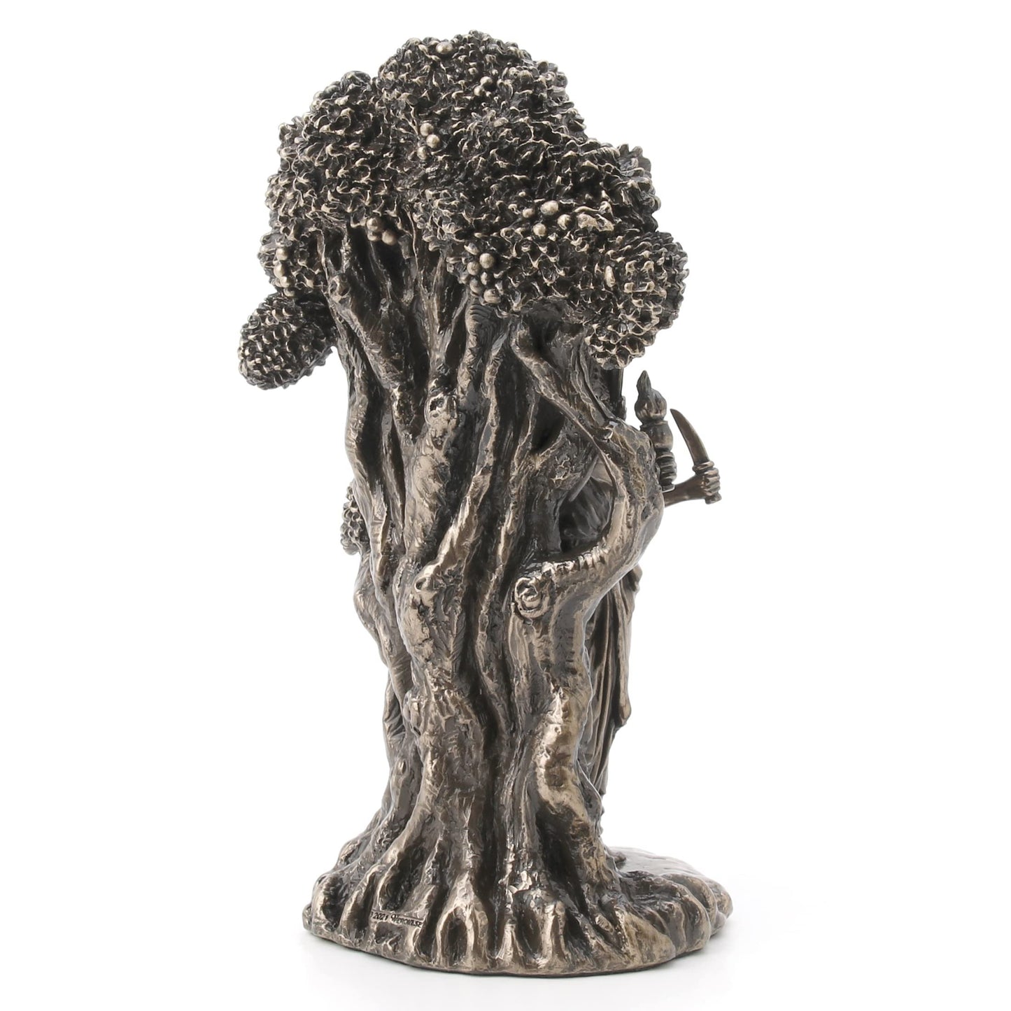 Veronese Design 7 1/4" Triple Moon Goddess Hecate Resin Statue Antique Bronze Finish