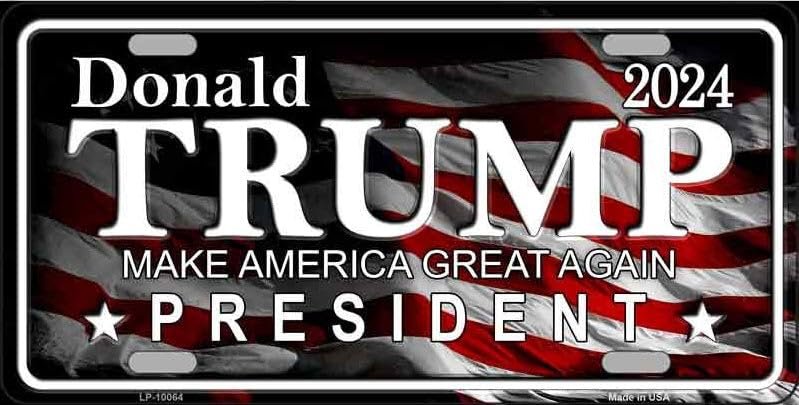 Trump Novelty Metal License Plate Tag LP-10064