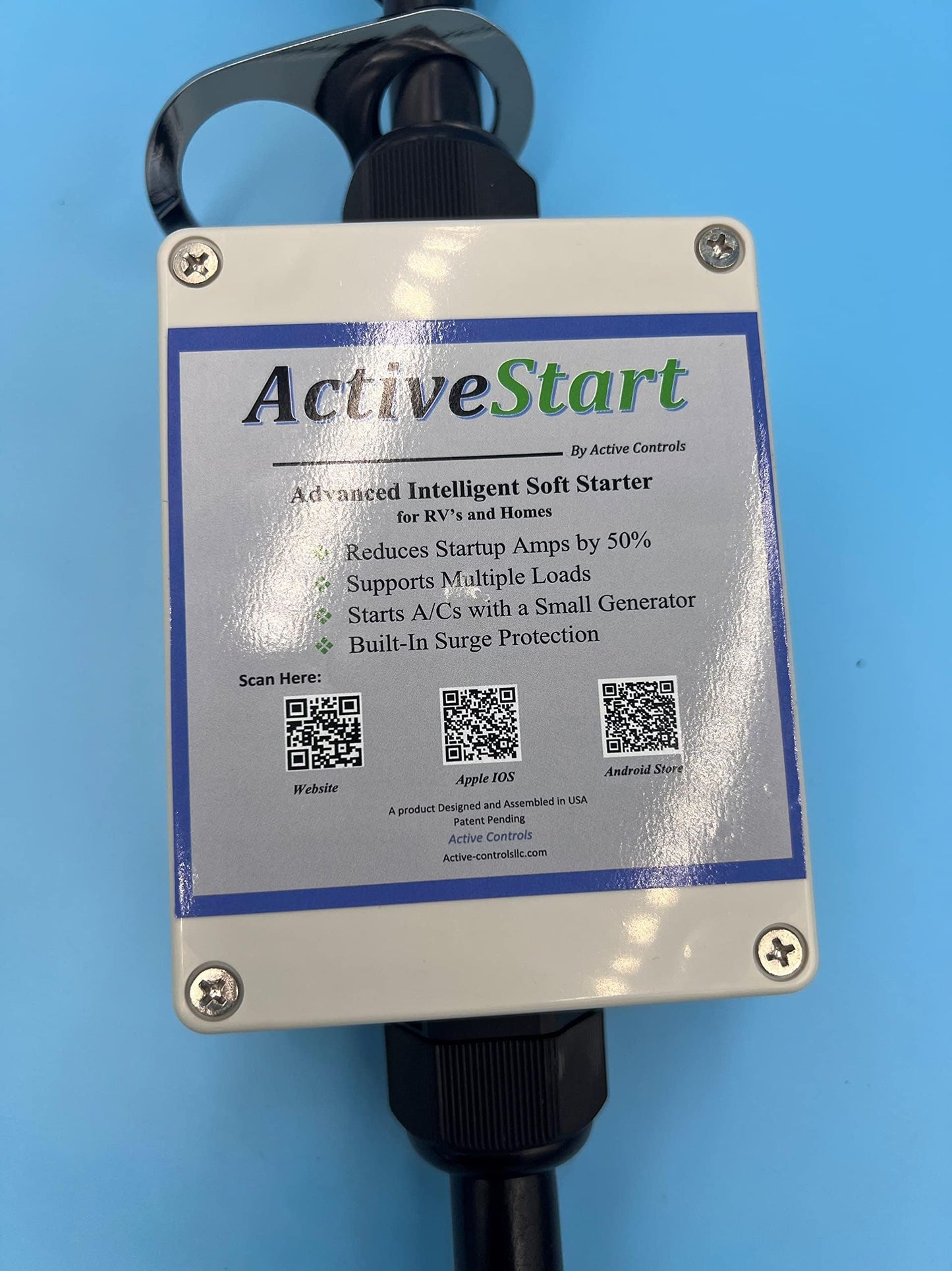 SoftStart 30 Amp RV Air Conditioners on Motor Homes. Run up to 2 AC's on Your 30 amp Camper and Bluetooth App for Monitoring. All in one softstarter, Surge Protector and EMS Protection