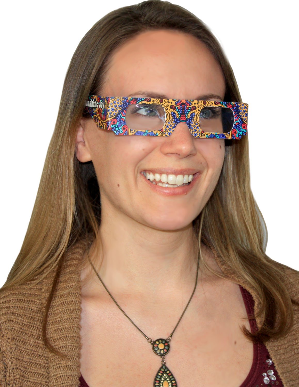 Sunshine Joy 3D Glasses - 25 PACK - Card Stock - Amazing 3-D Effects on all 3-D Reactive Images - For Indoor Use Only