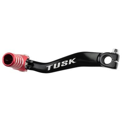 Tusk Folding Shift Lever Black/Red Tip Compatible with Honda CRF125F 2014-2025