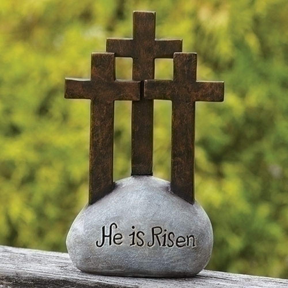 Roman Giftware Inc., Religious Crosses Collection, 6.75" H HE is Risen Cross,Religious, Inspirational, Durable (4x2x6)