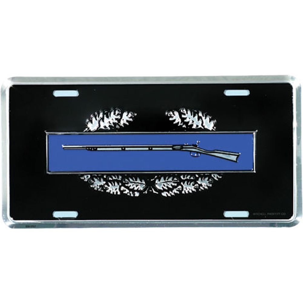 Honor Country Combat Infantry License Plate, Badge