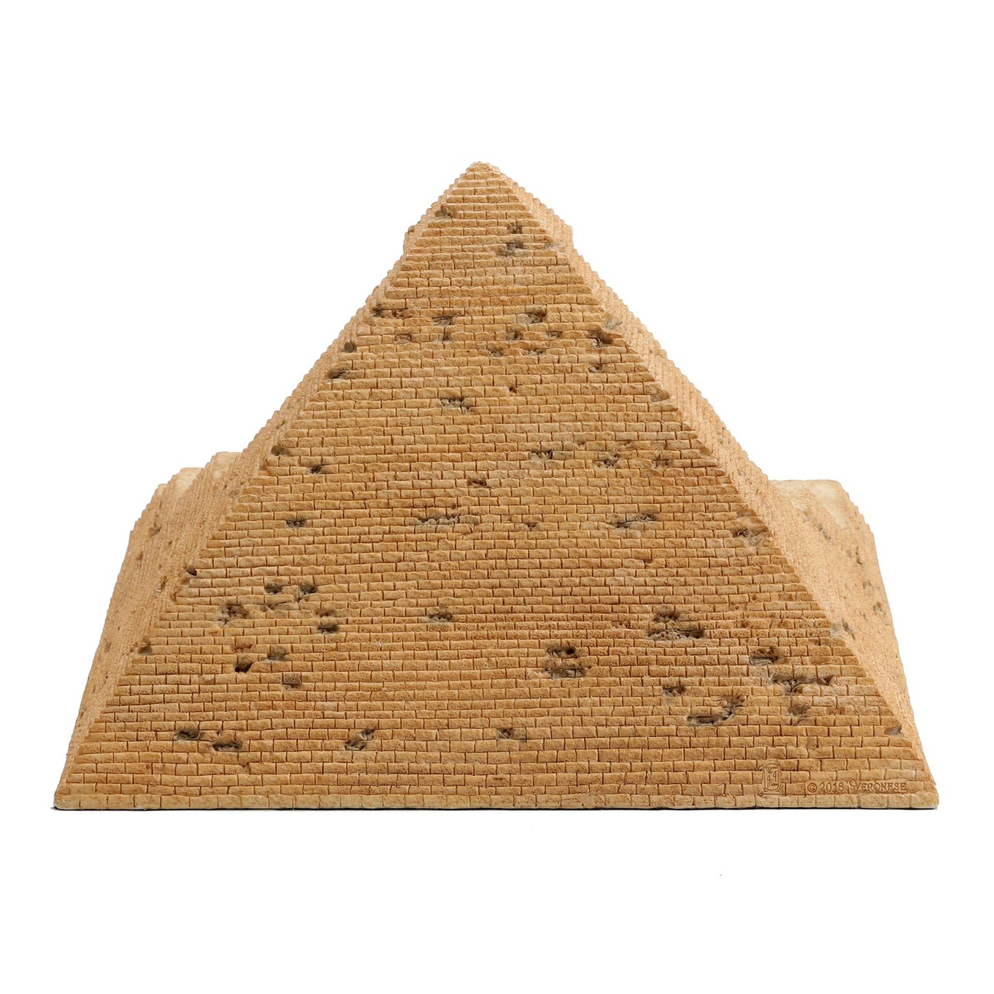Veronese Design 11 inch Pyramid Display Stand for Egyptian Gods Miniature Collectible Figurines Hand Painted Resin Miniature Diorama