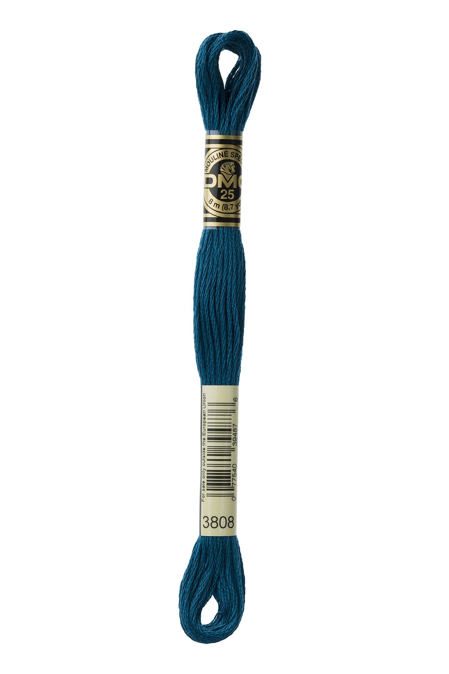 DMC Thread 6-Strand Embroidery Cotton 8.7 Yards Ultra Very Dark Turquoise 117-3808 (12-Pack)