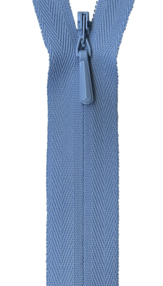 YKK Unique Invisible Zipper, 14", Sky Blue