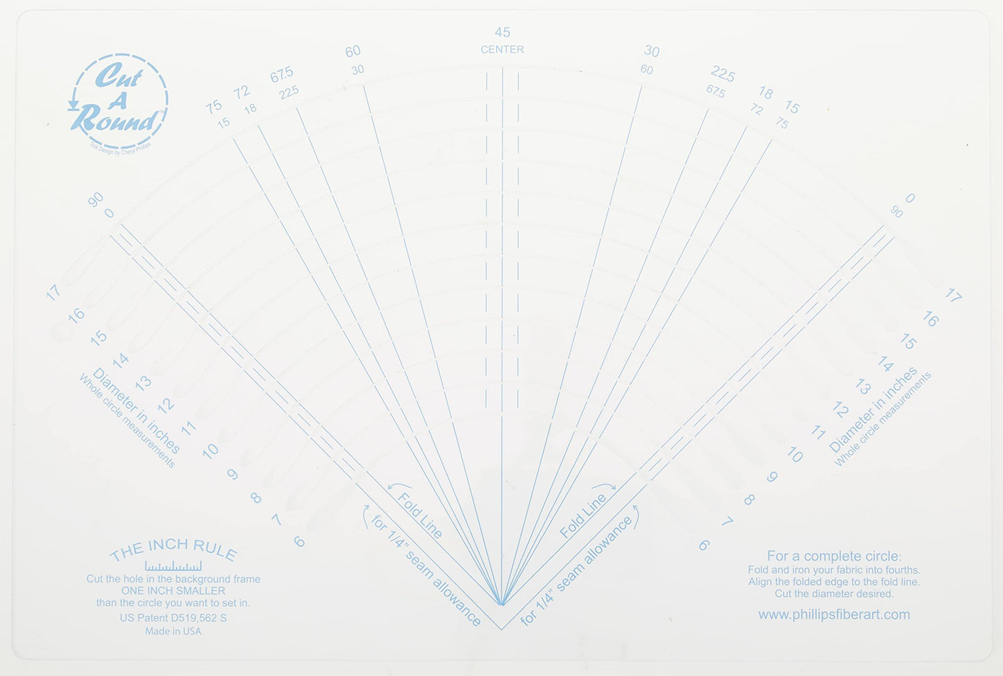 Cut A Round Tool 6"-17" circle cutter, White