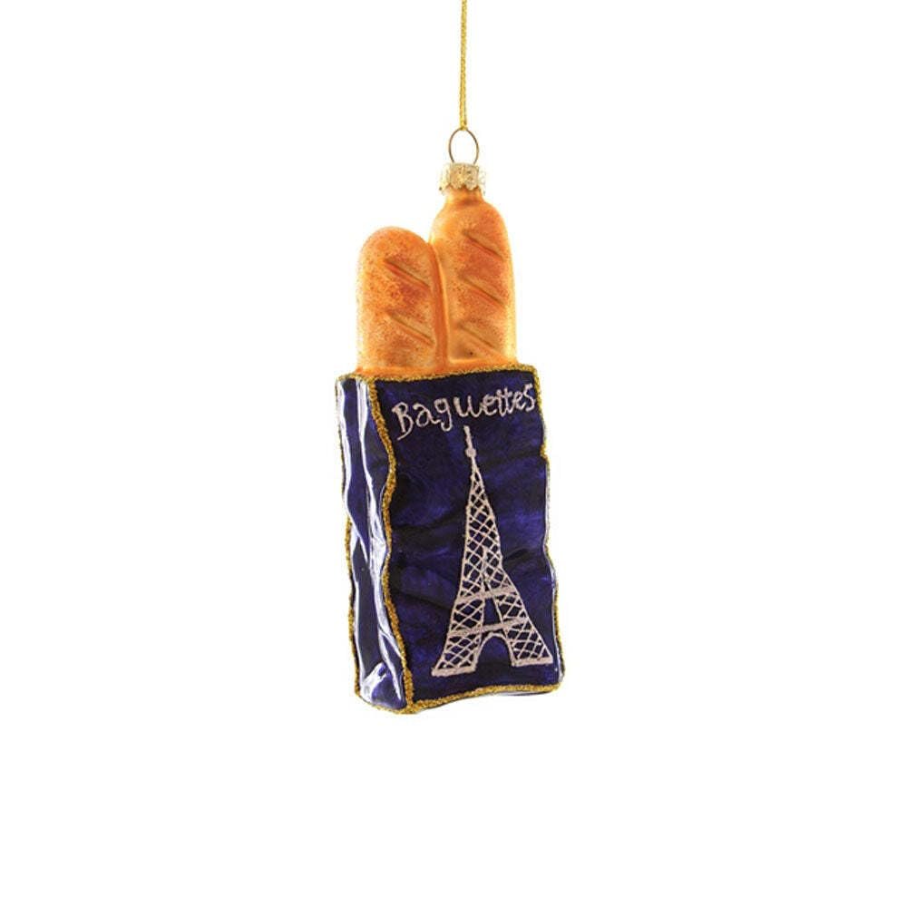 Cody Foster French Bread - Baguette Glass Christmas Ornament