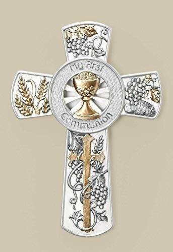 Joseph's Studio by Roman, Communion Collection, 8"H COMMUNION WALL CROSS, Home Décor, Devout Gift, Prayerful Inspiration (1x5x7)