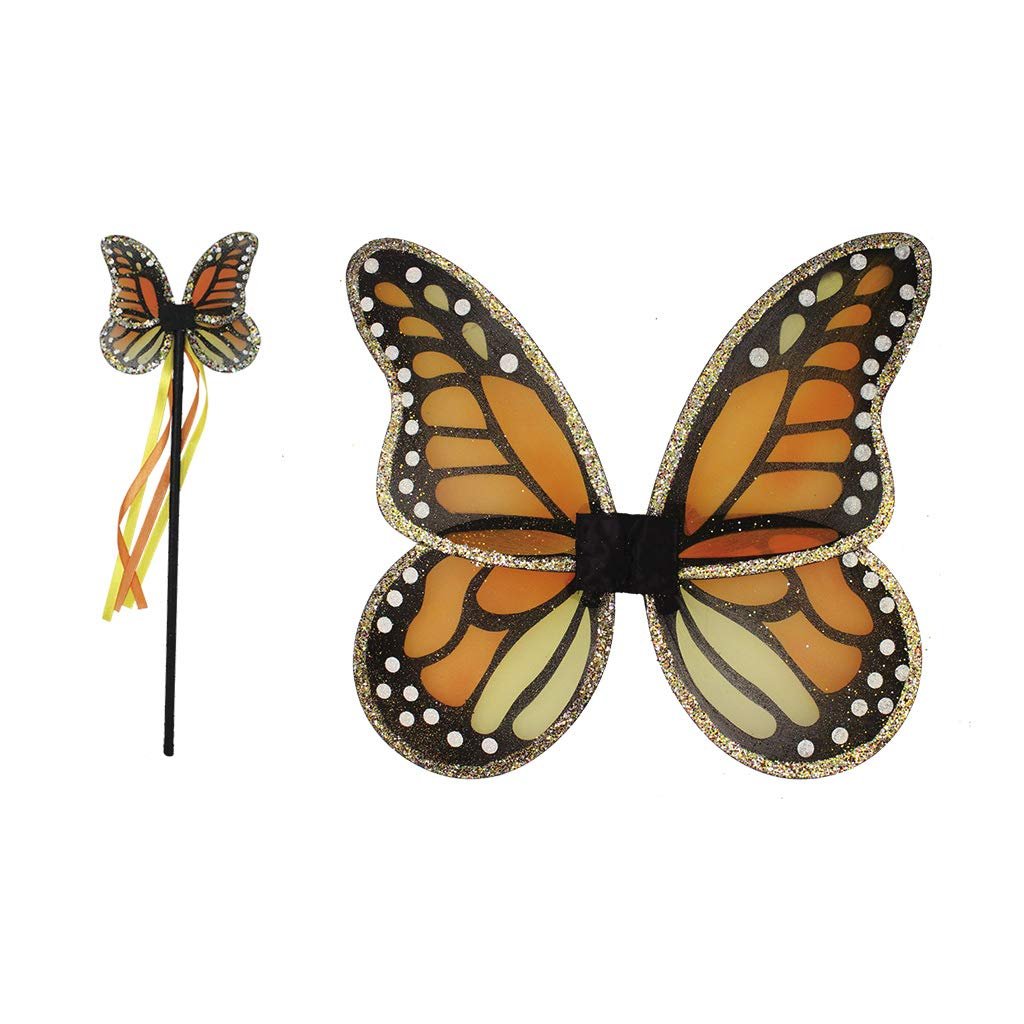 Great Pretenders- Monarch Wings & Wand Hats, Masks & Party Accessories, Multicolor (16750)