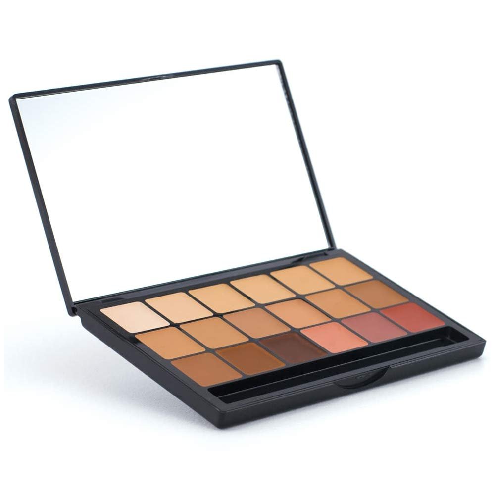 Graftobian HD High-Definition Super Palette - Foundation Palette, Professional Face Cream Palette, Contour & Coverage Face Makeup, Artist Kit Addition-Cool