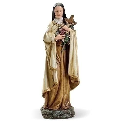 Roman Joseph's Studio Inc., Renaissance Collection, Holy Statue Figurine,10" H ST Therese Figure, Religious Figure, Religious Décor, (2.75 x 3.25 x 10 Inches)