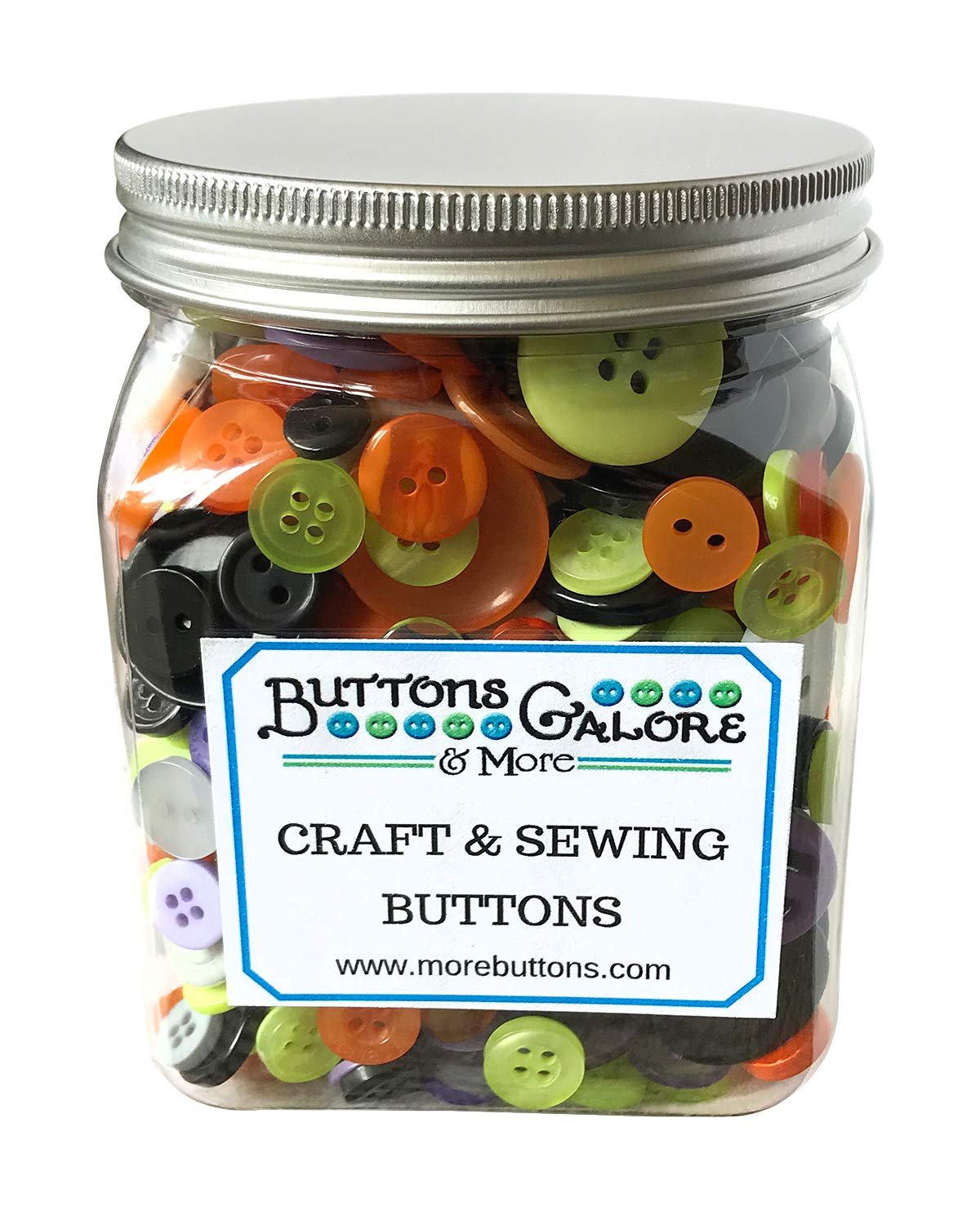 Buttons Galore Halloween Cookie Jar Buttons, Multicolor