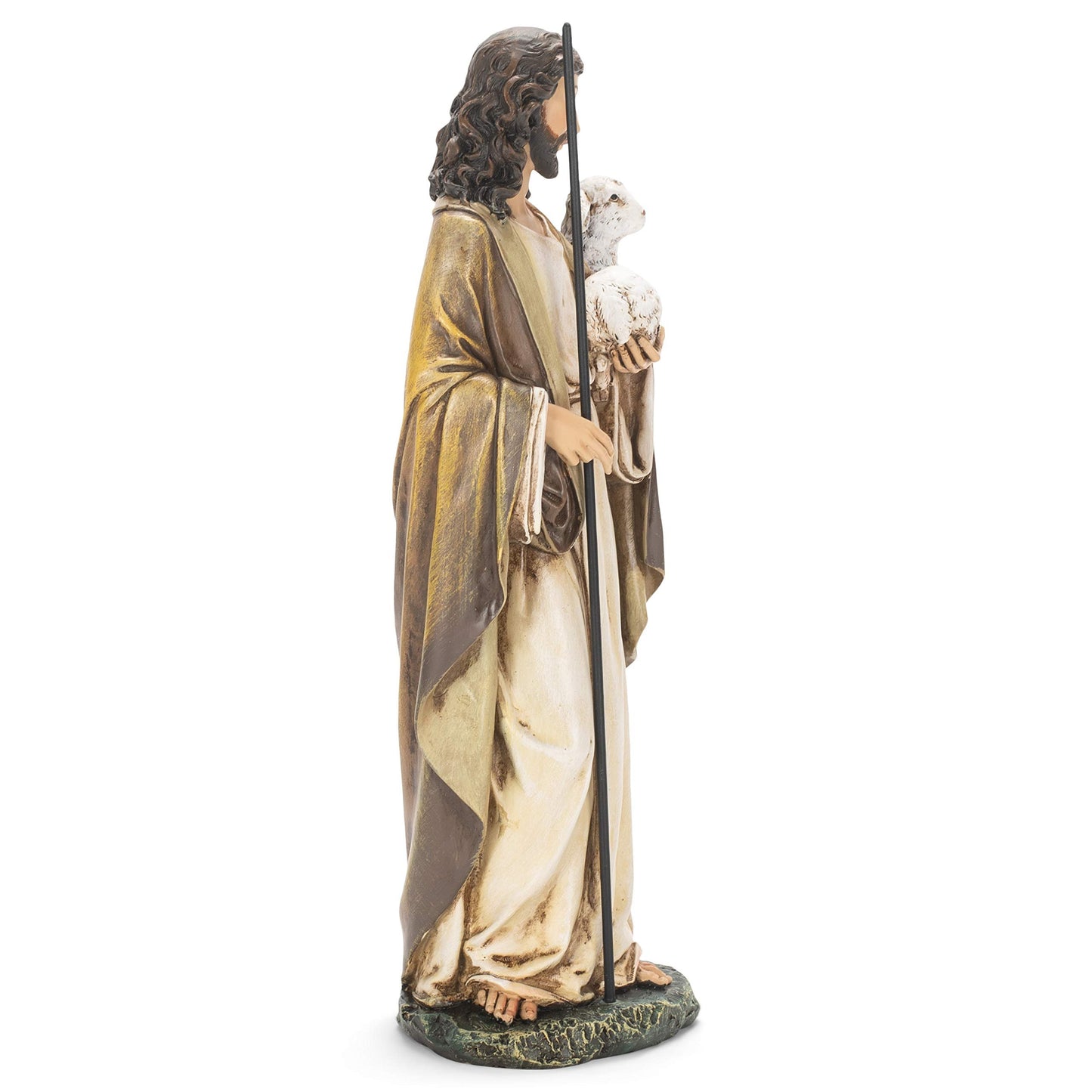 Joseph's Studio by Roman, Renaissance Collection, 10.5" H Good Shepherd Figure, Home Décor, Devout Gift, Prayerful Inspiration (6x4x10)