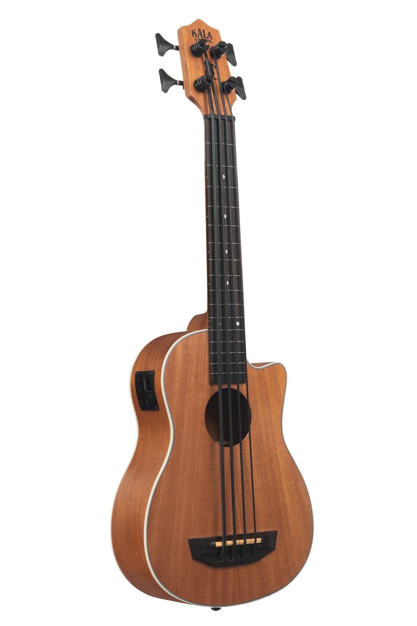 Kala Brand Music Co., 4-String Ukulele, Right, Satin Mahogany (UBASS-Scout-FL)
