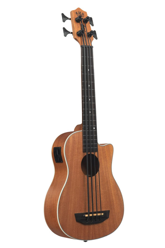 Kala Brand Music Co., 4-String Ukulele, Right, Satin Mahogany (UBASS-Scout-FL)