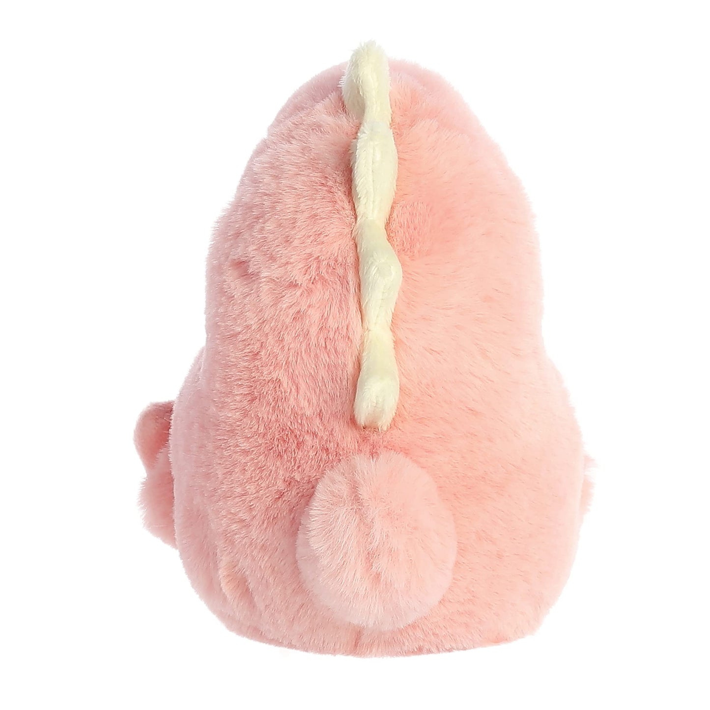 Aurora® Round Rolly Pet™ Avery Allosaurus™ Stuffed Animal - Adorable Companions - On-The-Go Fun - Pink 5 Inches