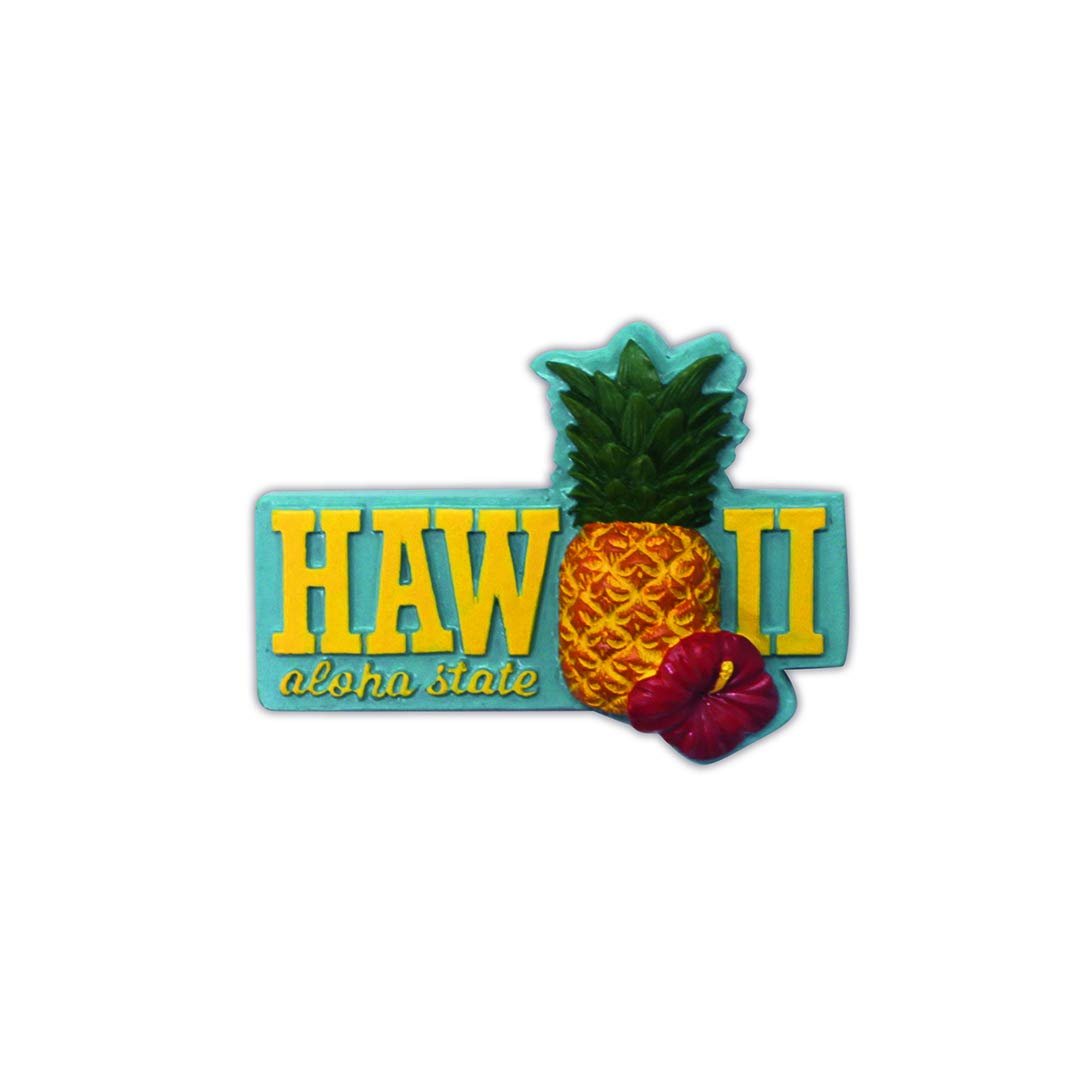 Island Heritage Hawaiian Island Memories Hand-Painted Resin Magnet