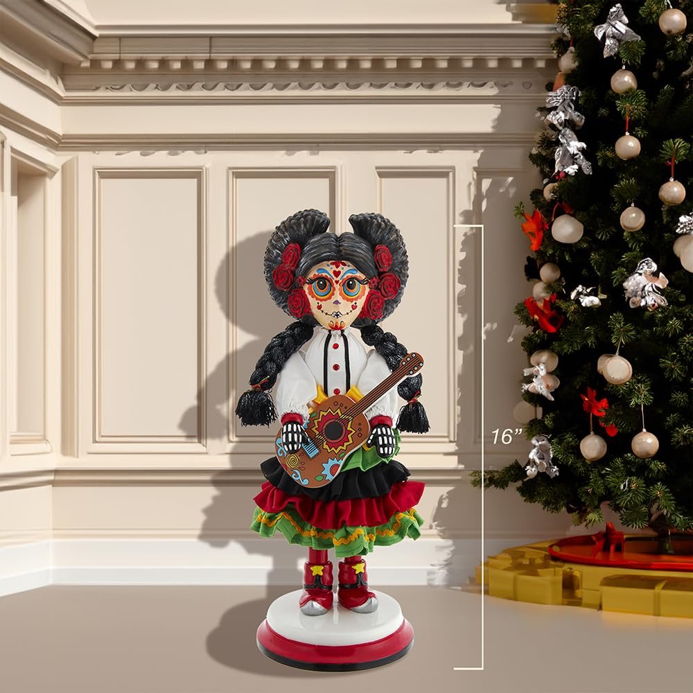 Kurt Adler 16-inch Hollywood Nutcrackers™ Day of The Dead Girl Nutcracker