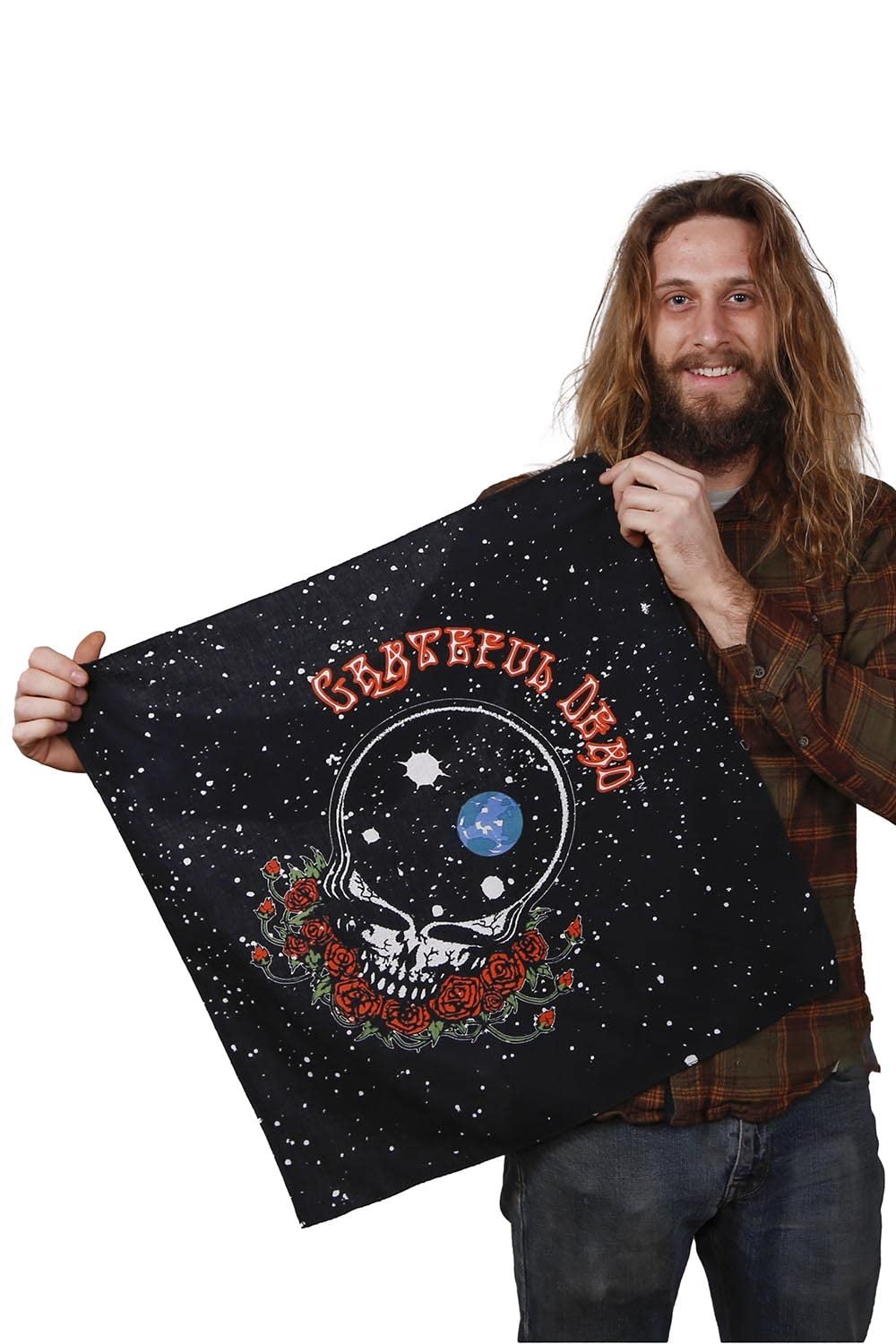 Sunshine Joy Grateful Dead Space Yr Face SYF Bandana 22x22 Inches