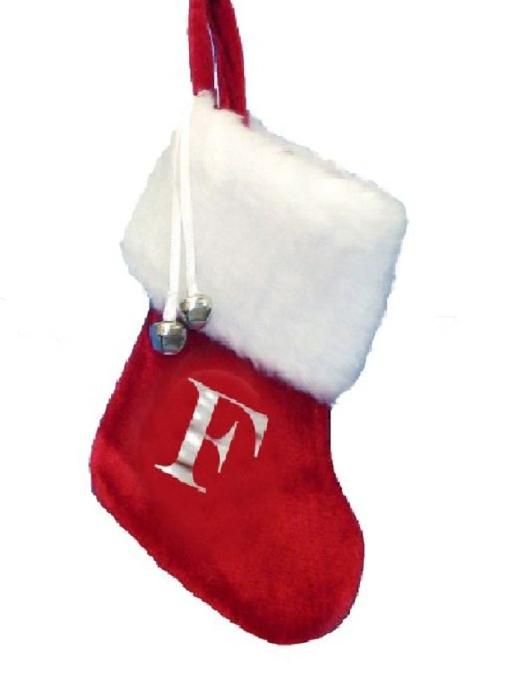 Kurt Adler Monogrammed ''F" Miniature Stocking
