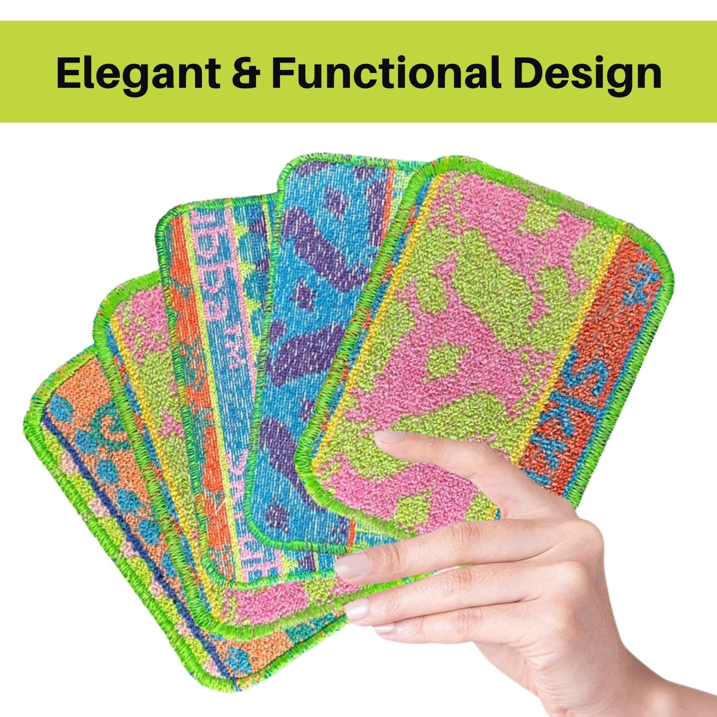 Wet-It Skrubba Non-Scratch Scouring Pads – Durable European Scrubby Sponges for Kitchen, Dishes, Pots, Pans, Glass, Ceramic & More – Multipurpose Cleaning Pads (Variety Pack)