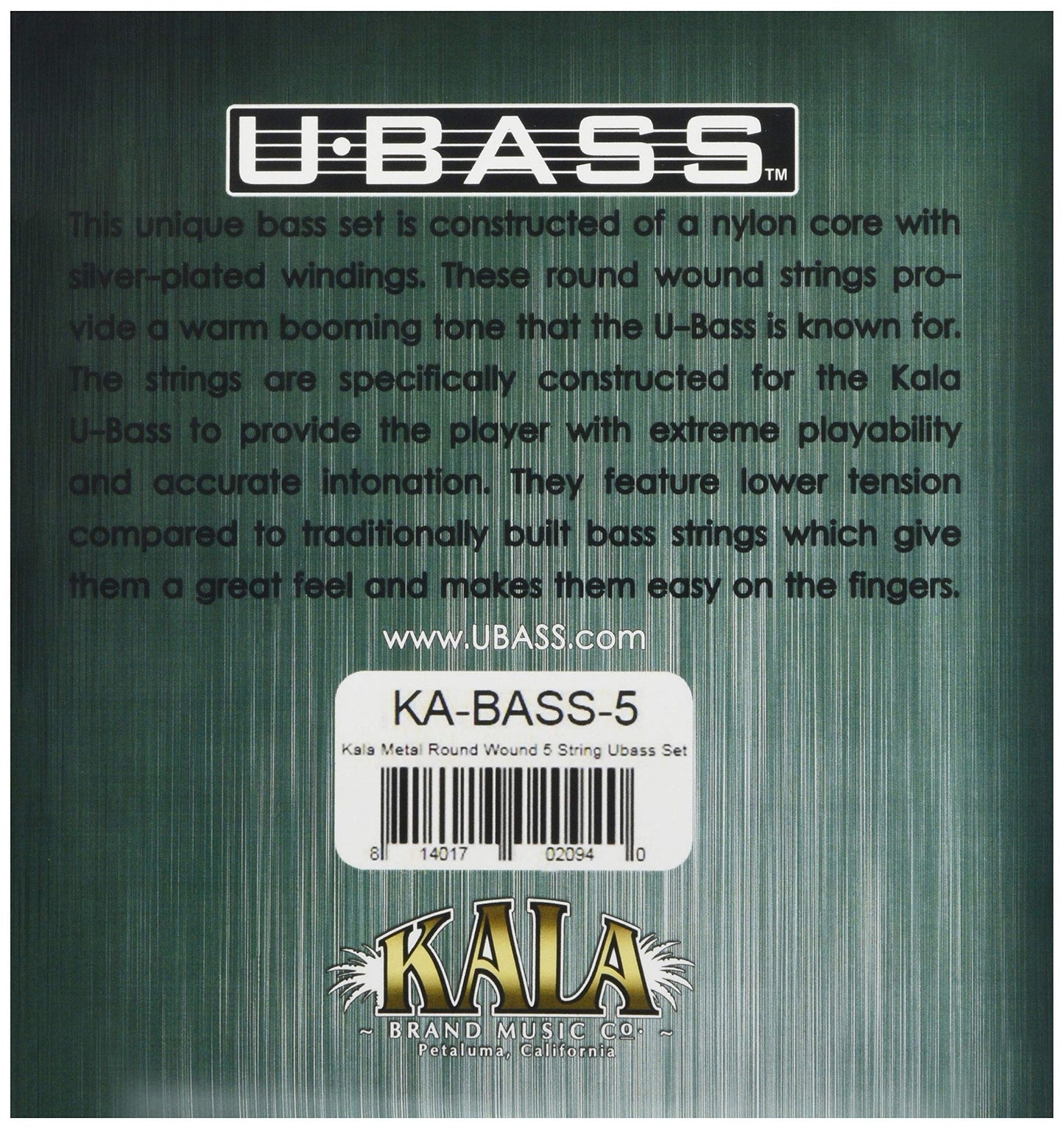 KALA カラ ウクレレベース(U・BASS) 弦 Silver Plated Round Wound KA-BASS 【国内正規品】