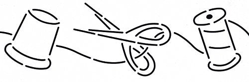 Quilting Creations Thimbles and Thread Border Quilt Stencil