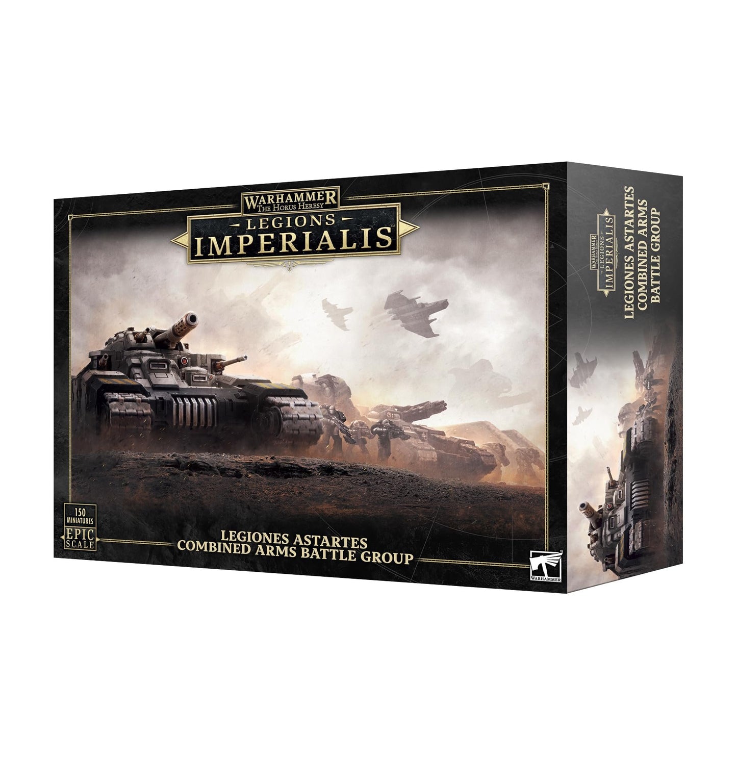 Legions Imperialis Solar Auxilia Combined Arms Battle Group – 76 Miniature Army Box with Infantry, Tanks, Artillery & Aircraft – Games Workshop