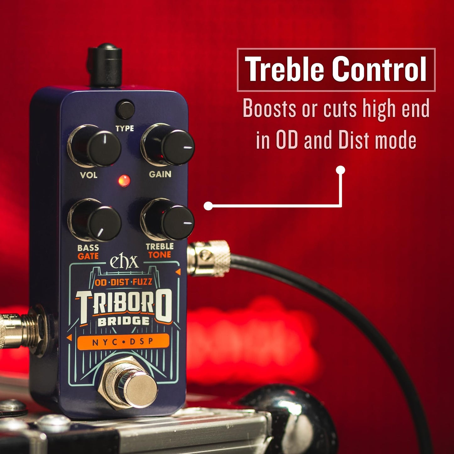 Electro-Harmonix Pico Triboro Bridge Overdrive, Distorion & Fuzz Pedal